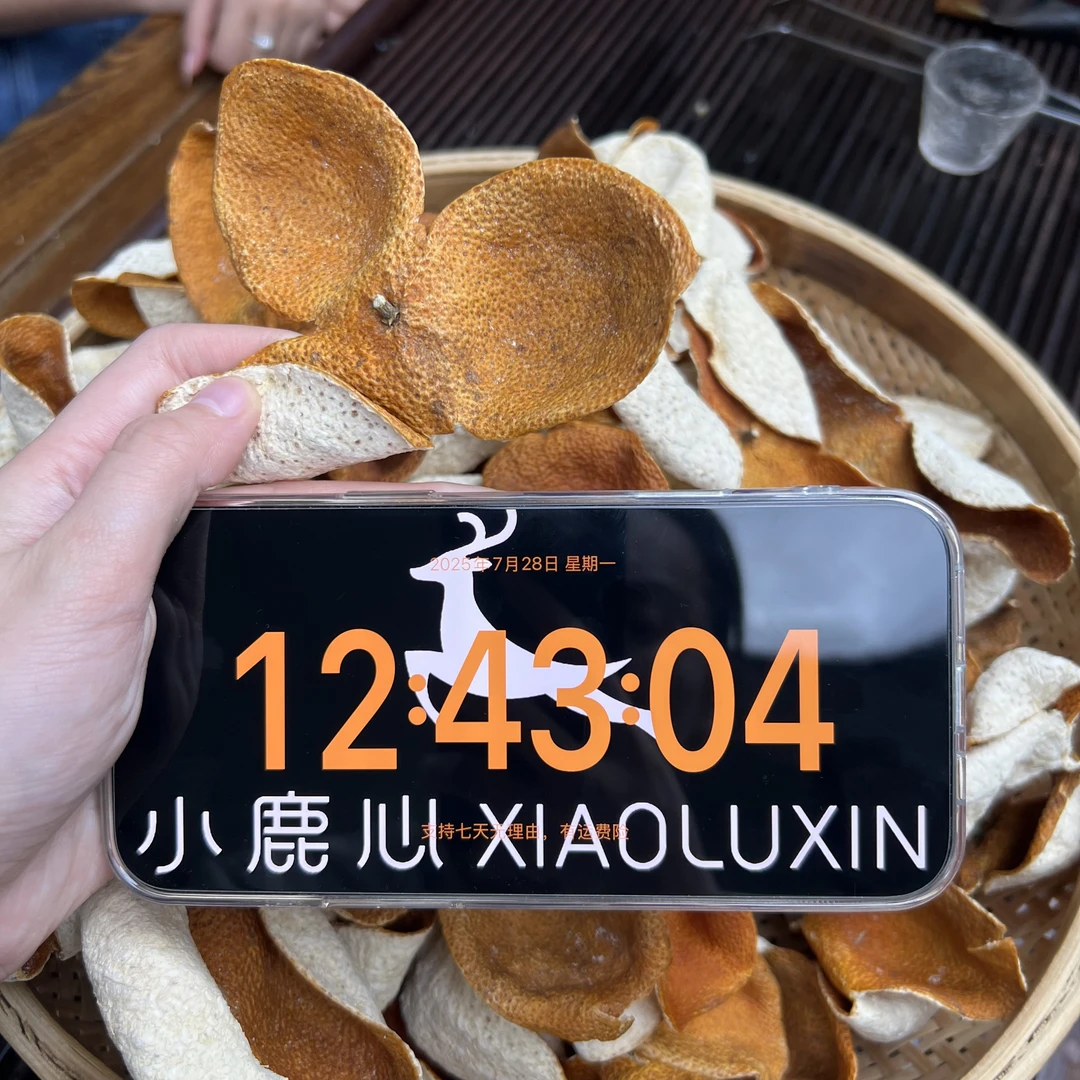 2024新会梅江圈枝大红新皮 ①小鹿收茶 新会新皮 7月28/2