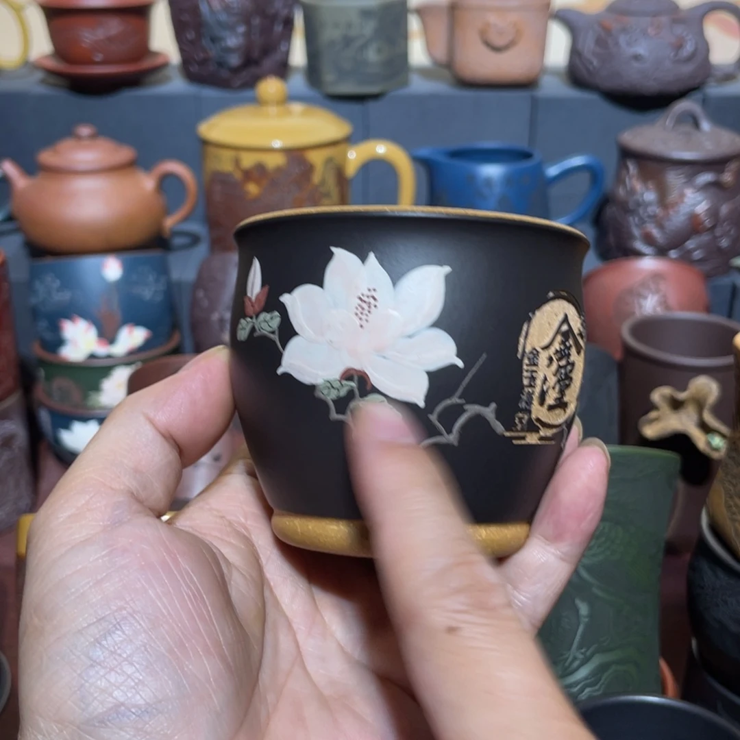 原矿紫砂手工主人杯