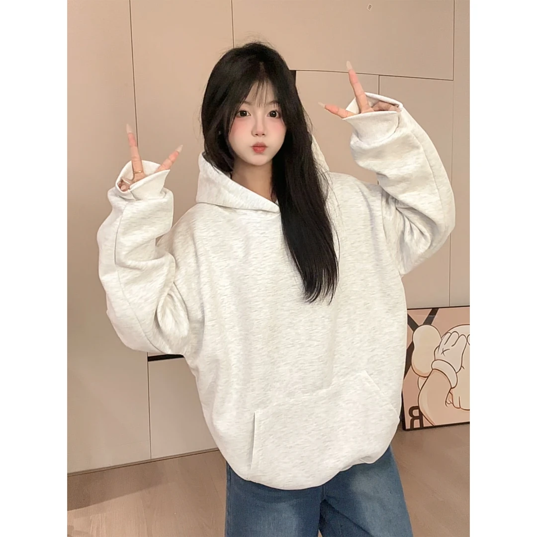 HandSeven重磅潮牌美式宽松连帽百搭休闲男女宽松春秋长袖上衣