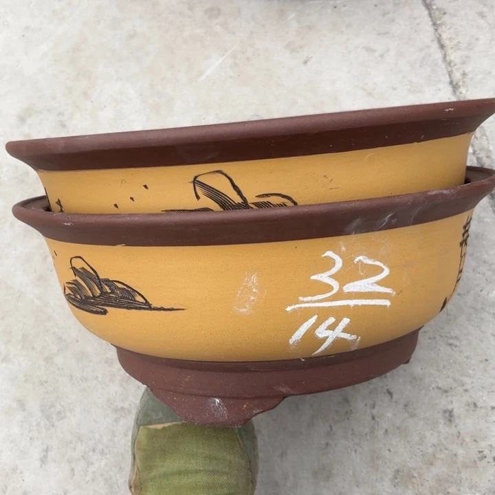 紫砂花盆紫砂的花