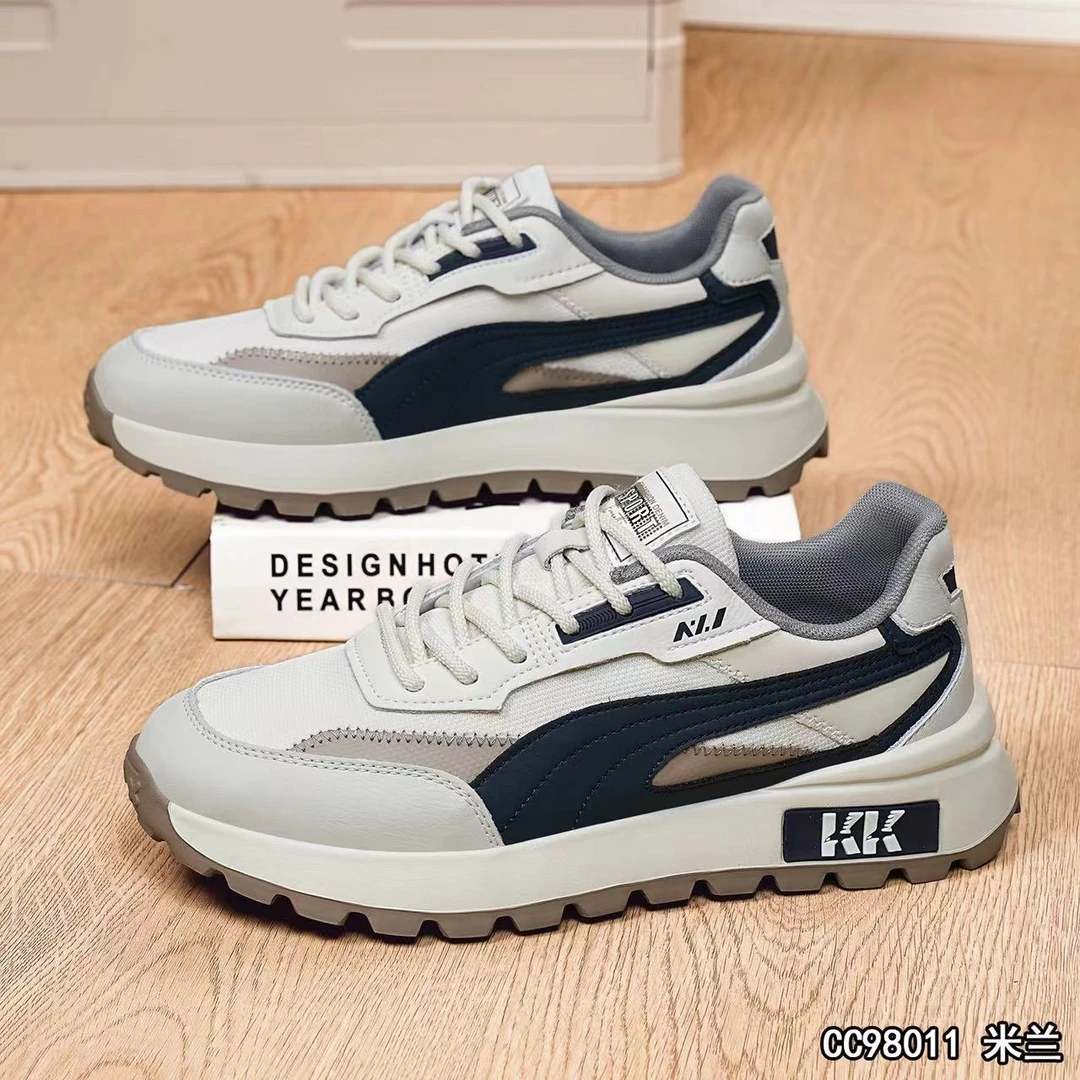 2025新款网面透气软底减百搭男士休闲运动潮鞋男鞋休闲鞋