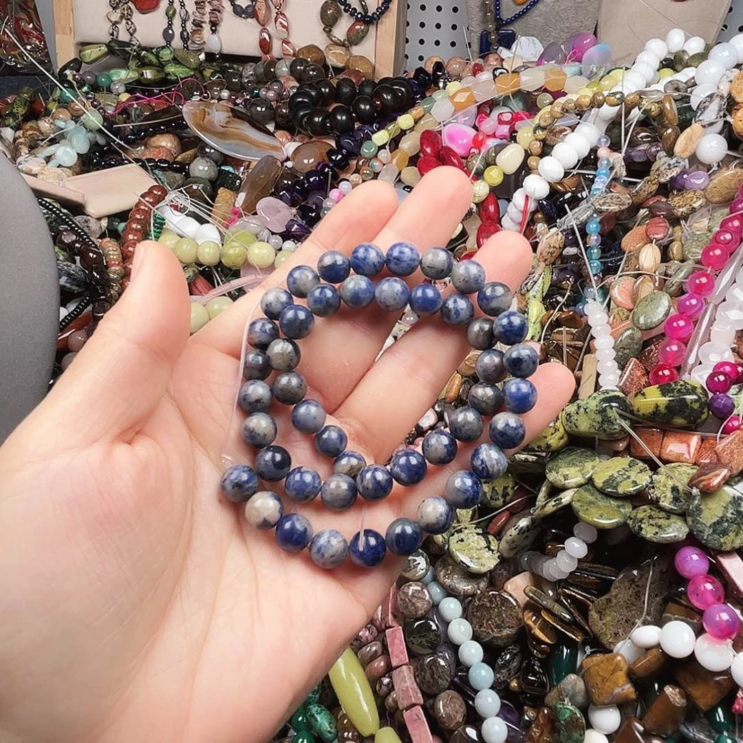 玛瑙/玉髓未镶嵌珠宝半成品卡8 蓝纹