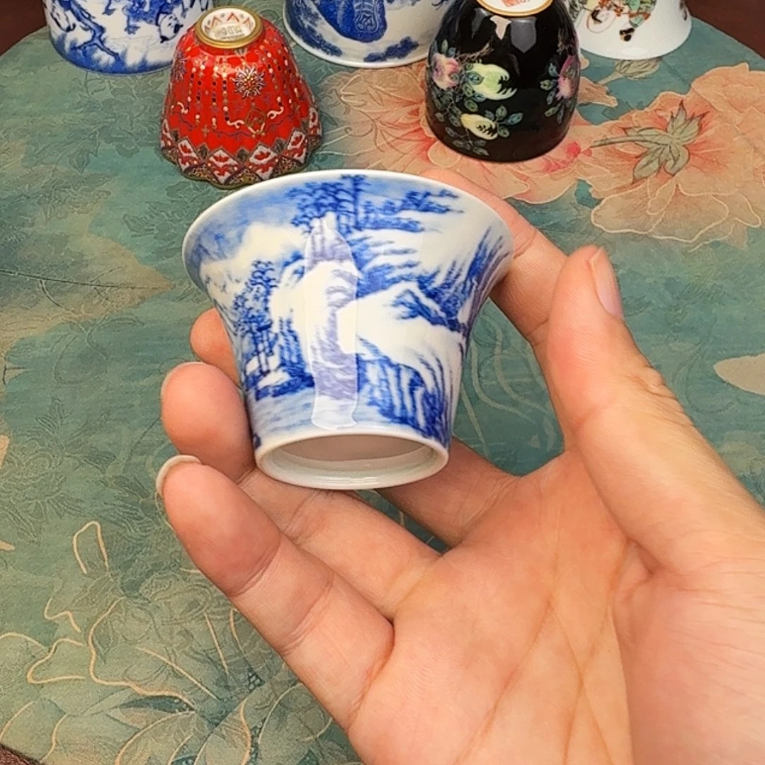 滢***儿陶现代景德镇全手绘陶瓷