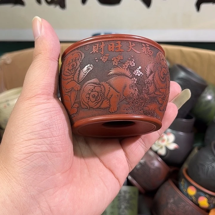 茶杯紫砂全手工紫砂主人杯