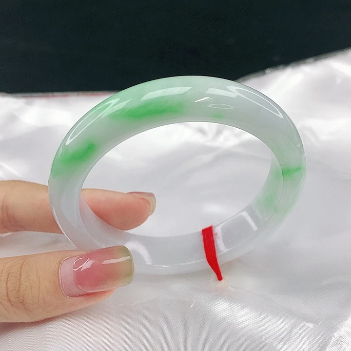 翡翠未镶嵌手镯圈53，58092