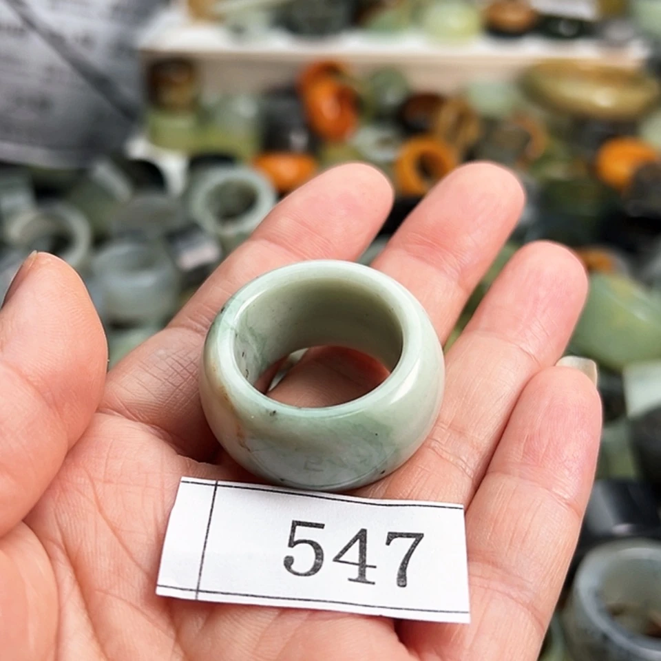 【闪购商品】未镶嵌蛇纹石玉戒指丝****)