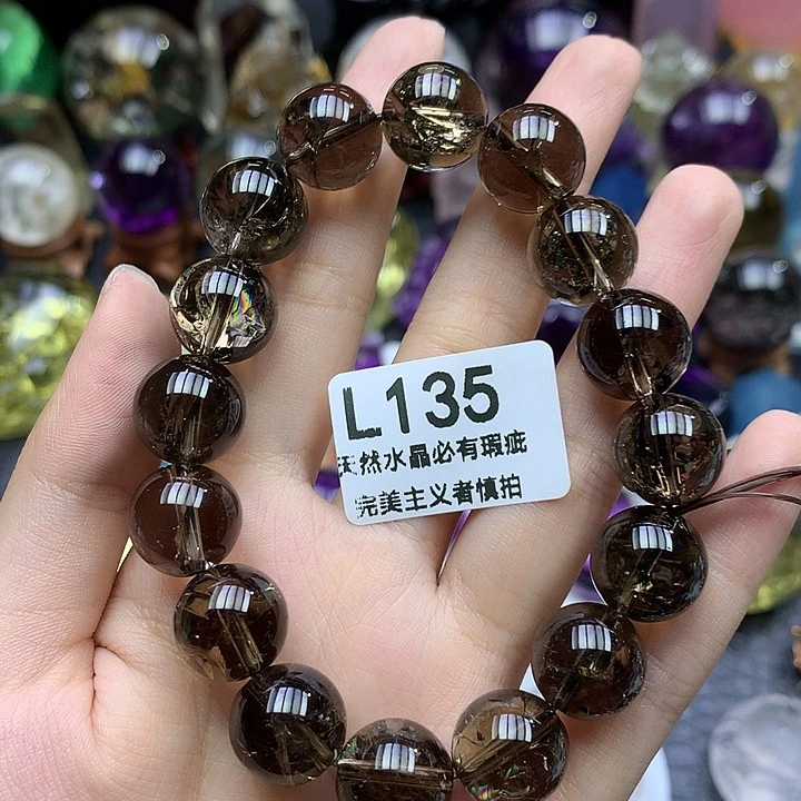 未镶嵌水晶珠宝半成品14mm茶阿塞