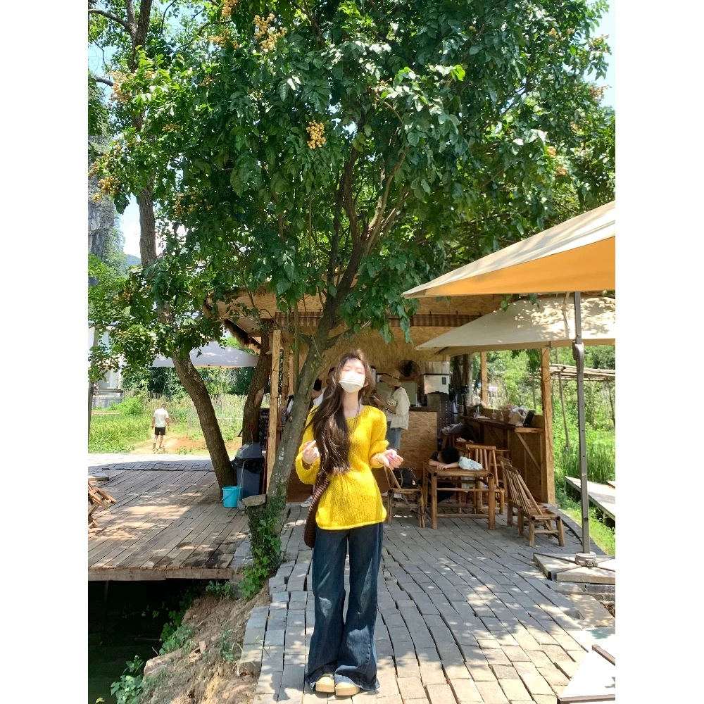 慵懒法式复古镂空针织衫女2025早秋新款韩系时尚百搭上衣