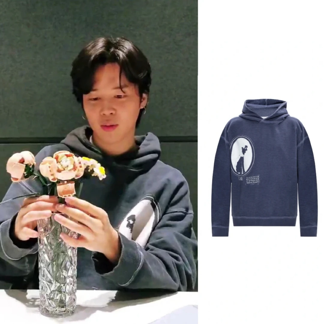 未使用 Maison Margiela/梅森马吉拉 人像徽标帽衫卫衣