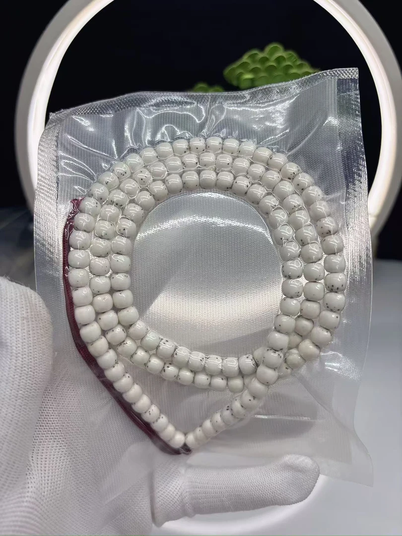 数星星毕业！海南原生态同支海南料星月菩提7×6桶珠 0水煮