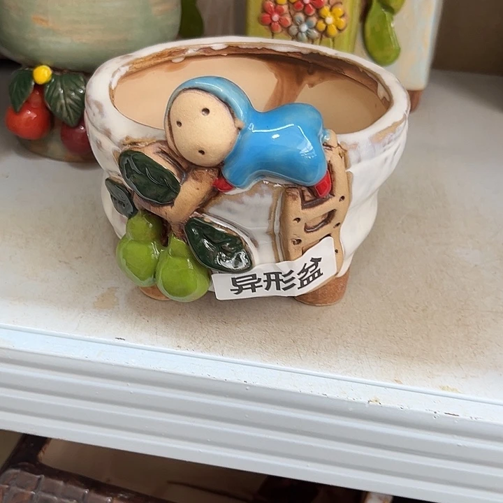 花盆紫砂粗陶材质多肉花盆