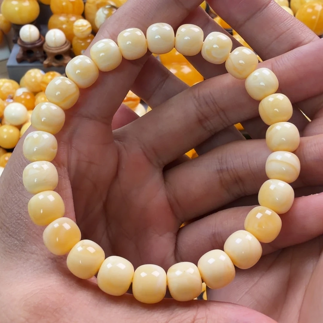 琥珀未镶嵌珠宝奇石9.4mm同料