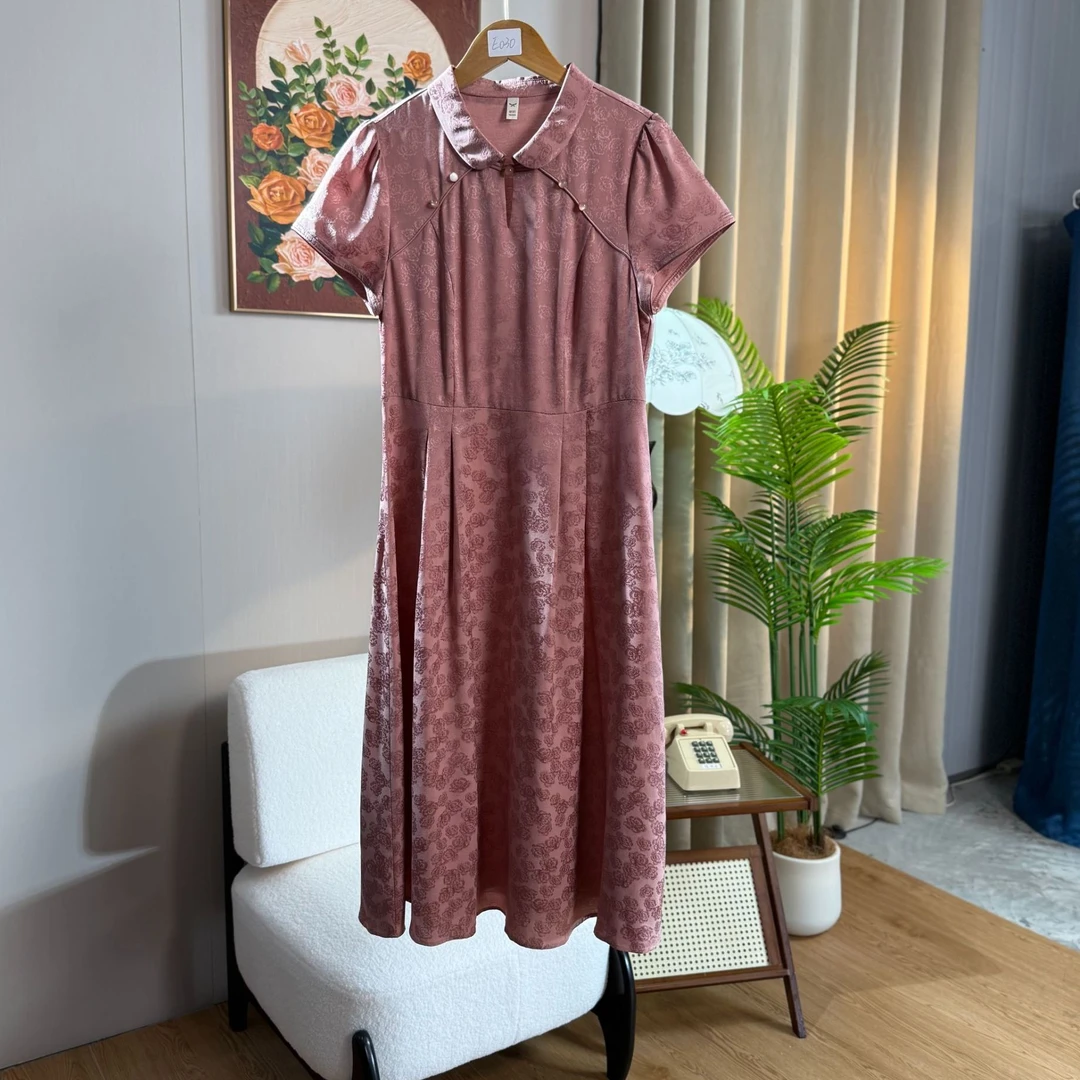 【钟意宠粉】E030  气质时尚夏季连衣裙【粉色】