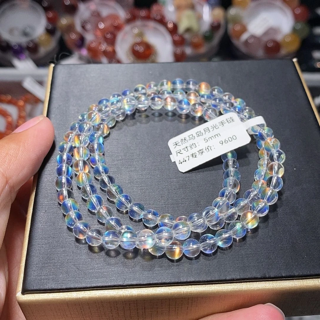 未镶嵌月光石手链彩月光
