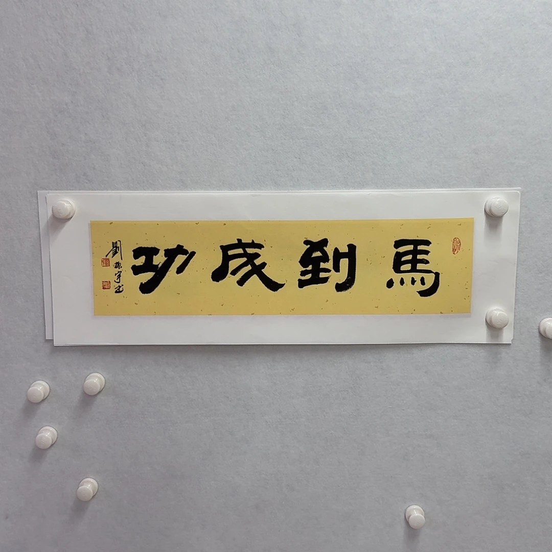 书法马到成功    17×68cm