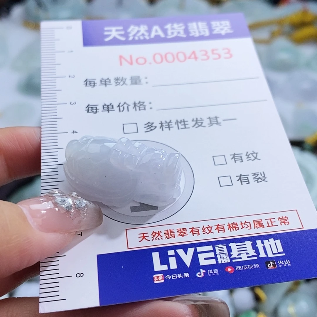 翡翠未镶嵌颈饰4353