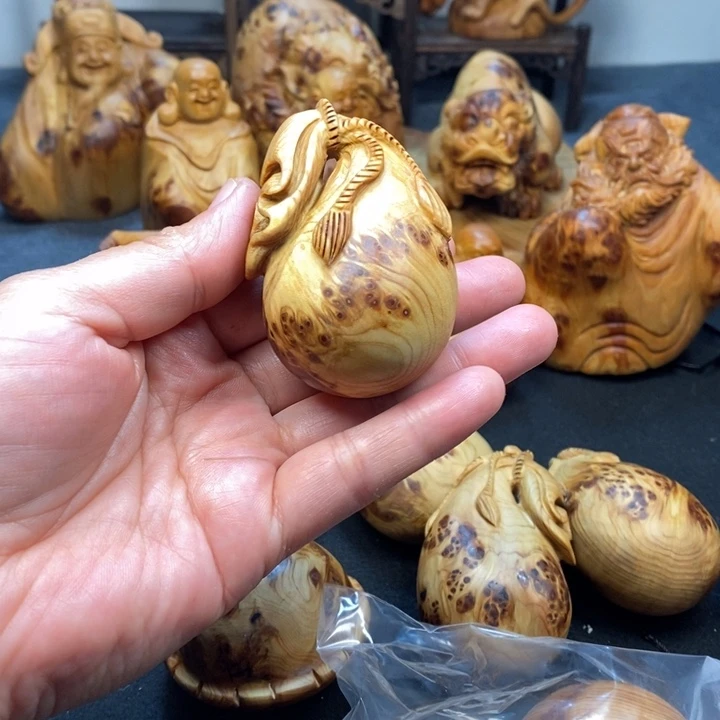 柏木圆*溜手工钱袋子手把件