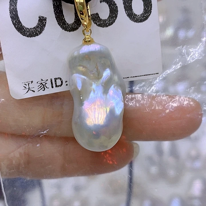 颈饰淡水珍珠银S925镶嵌