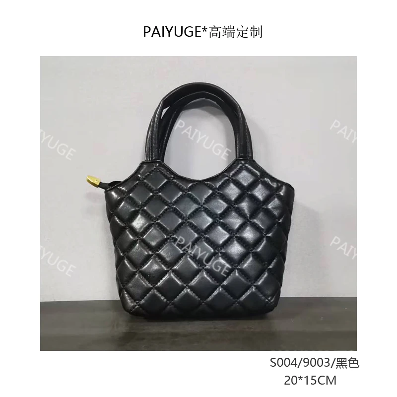 S004/9003/黑色 paiyuge高端订制百搭女士手提单肩斜挎包 9003