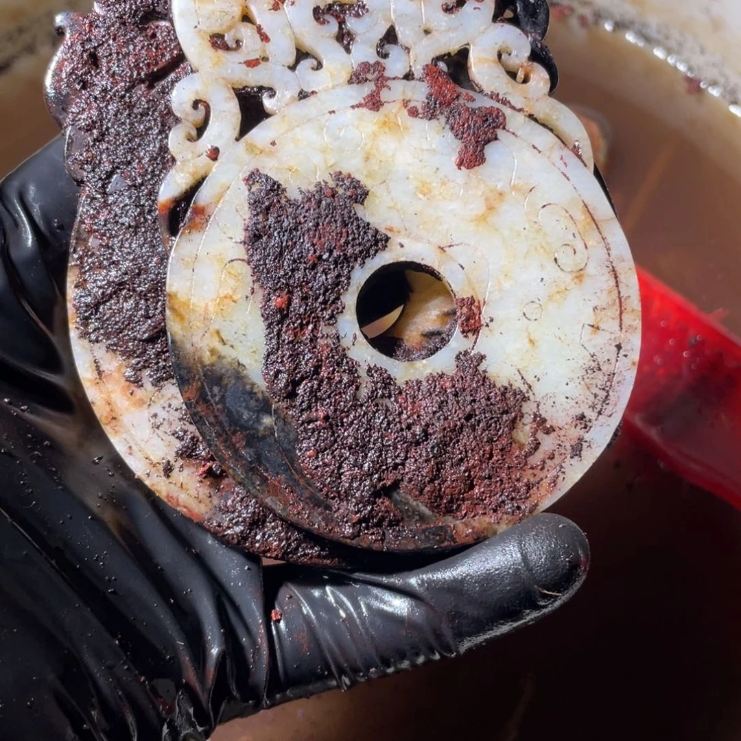 n***r和田玉未镶嵌挂件