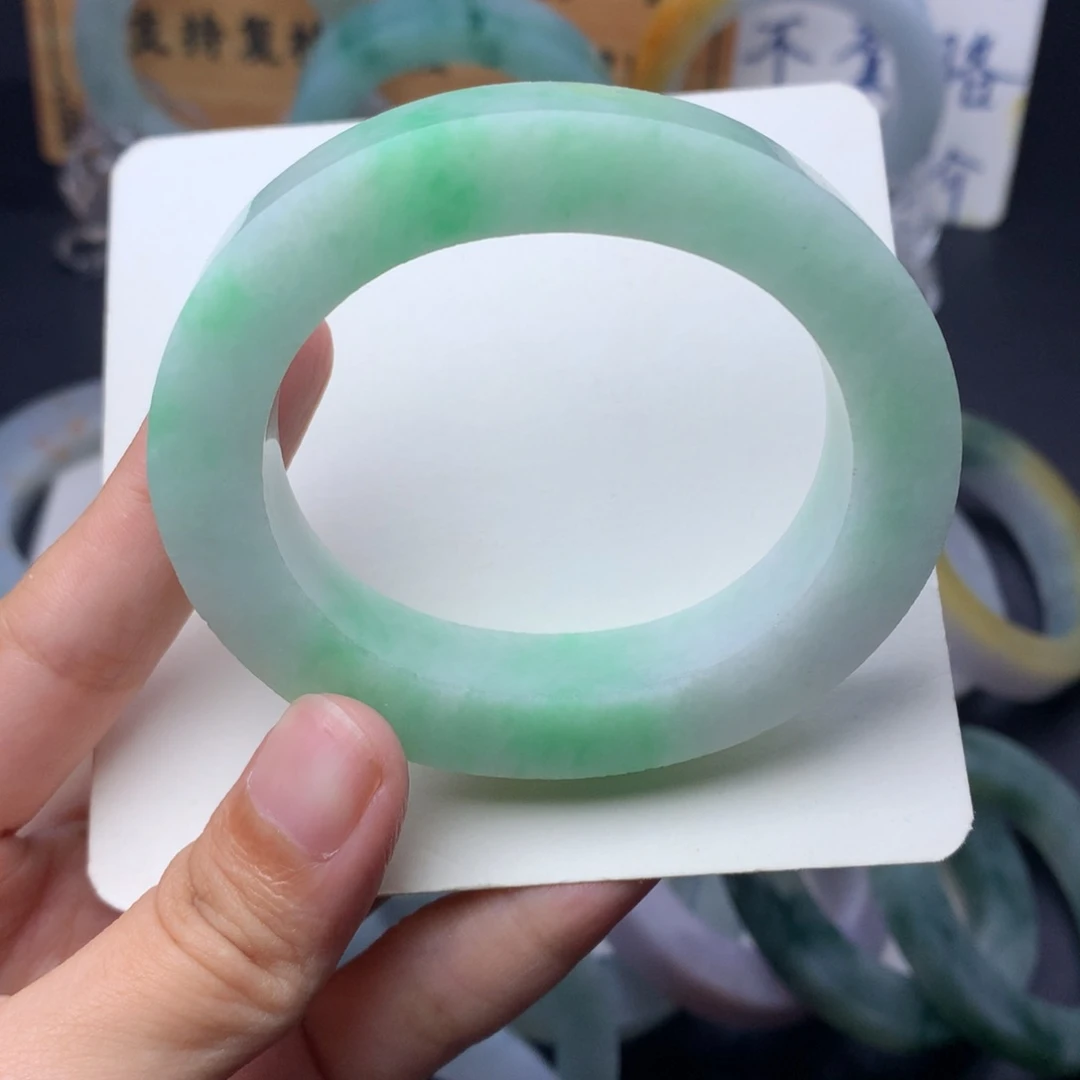定制翡翠定制手镯未镶嵌定制贵妃52-57