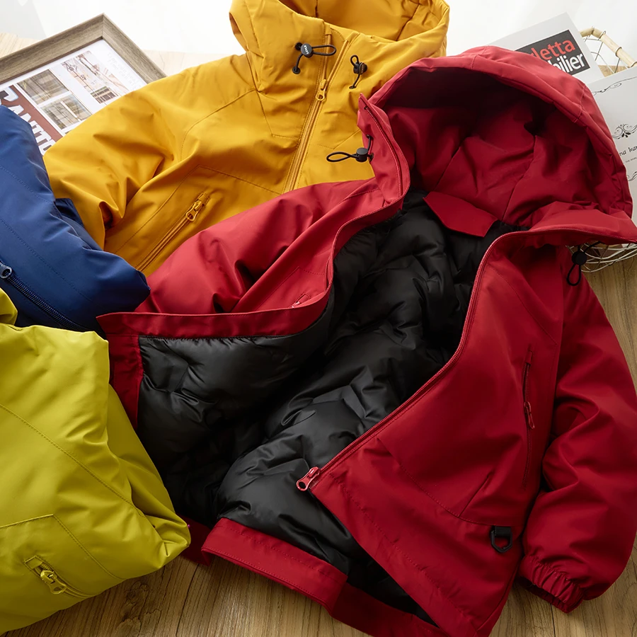 儿童棉服外套2025冬装新款男童加厚防风棉袄中大童连帽上衣FF1205