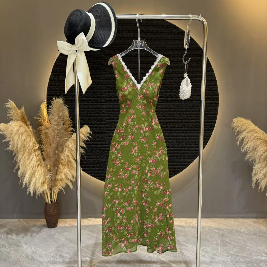 唯你专属！TANG-FEI胭色【梦幻森林】TF0084轻奢时尚法式连衣裙