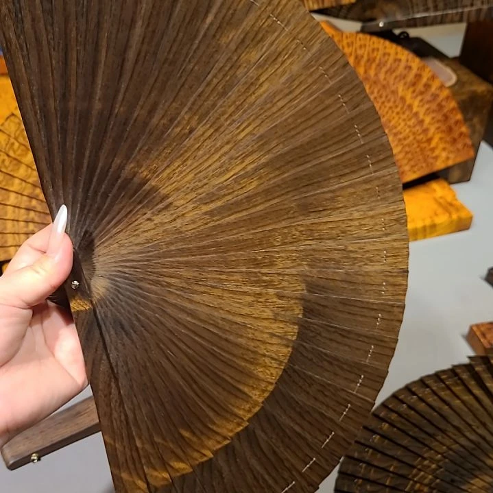 扇子21小叶桢楠金丝楠木苏扇阴沉