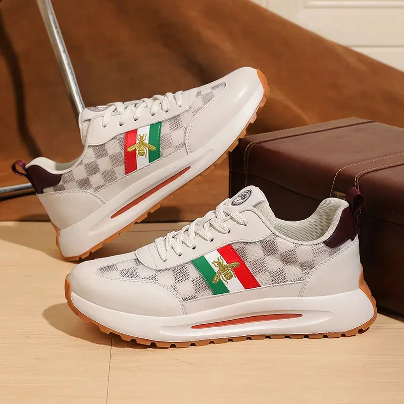 【小蜜蜂】透气男鞋轻便软底跑步跑鞋时尚休闲潮鞋舒适百搭新款爆款