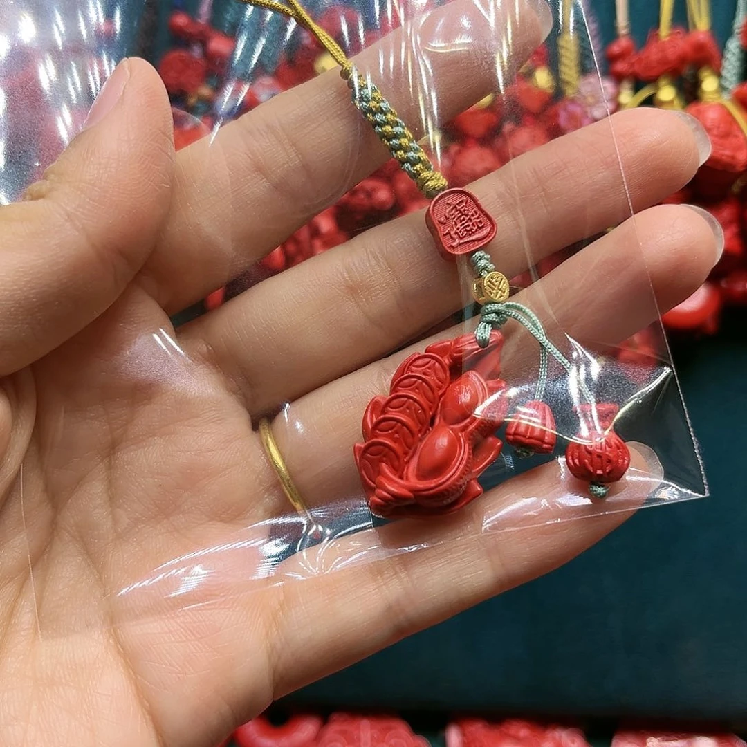 天然辰砂一夜暴富，好事发生手机挂