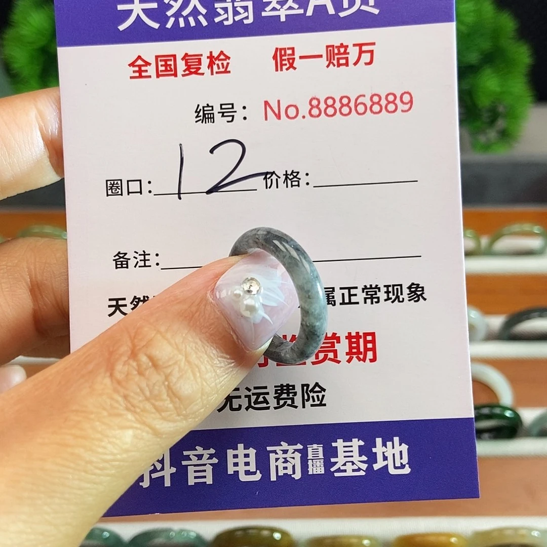 翡翠戒圈未镶嵌6889.......