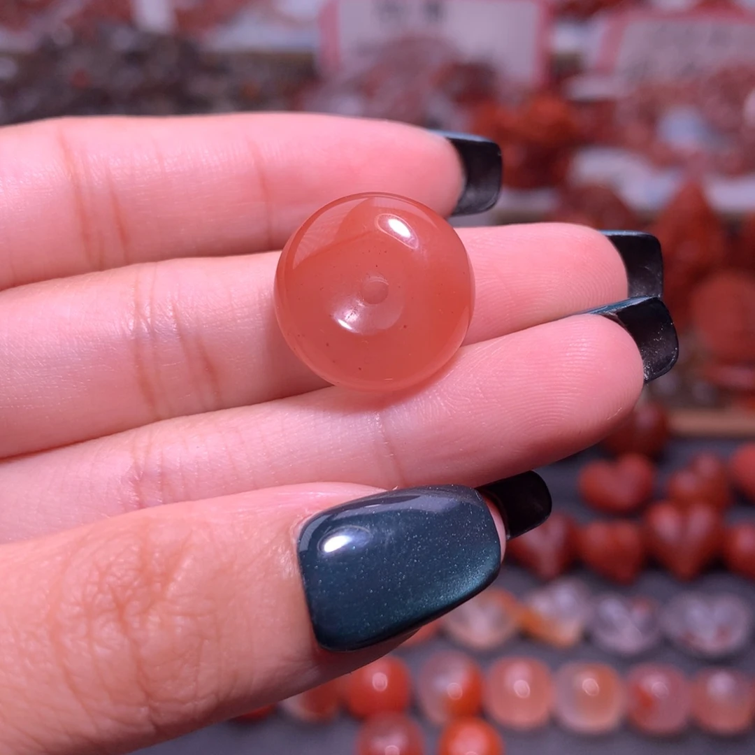 南红玛瑙未镶嵌珠宝半成品平安扣2