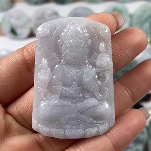 翡翠颈饰未镶嵌观音福利