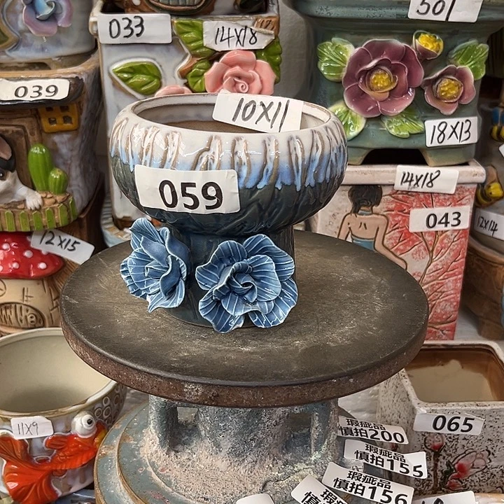 粗陶材质多肉花盆