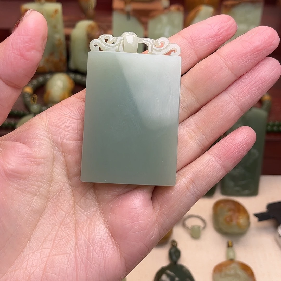 润***道和田玉未镶嵌戒指