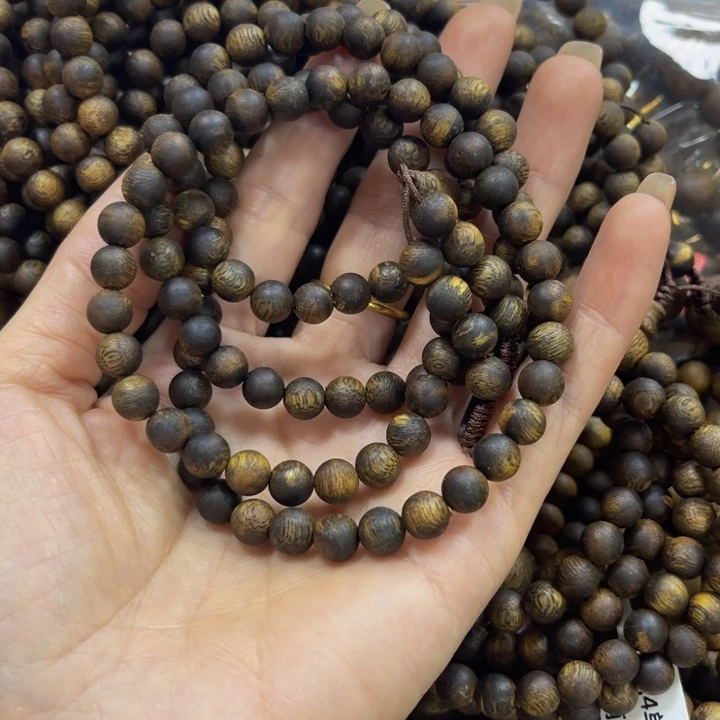 手串沉香思*绿棋楠沉香0.7多圈22.5g