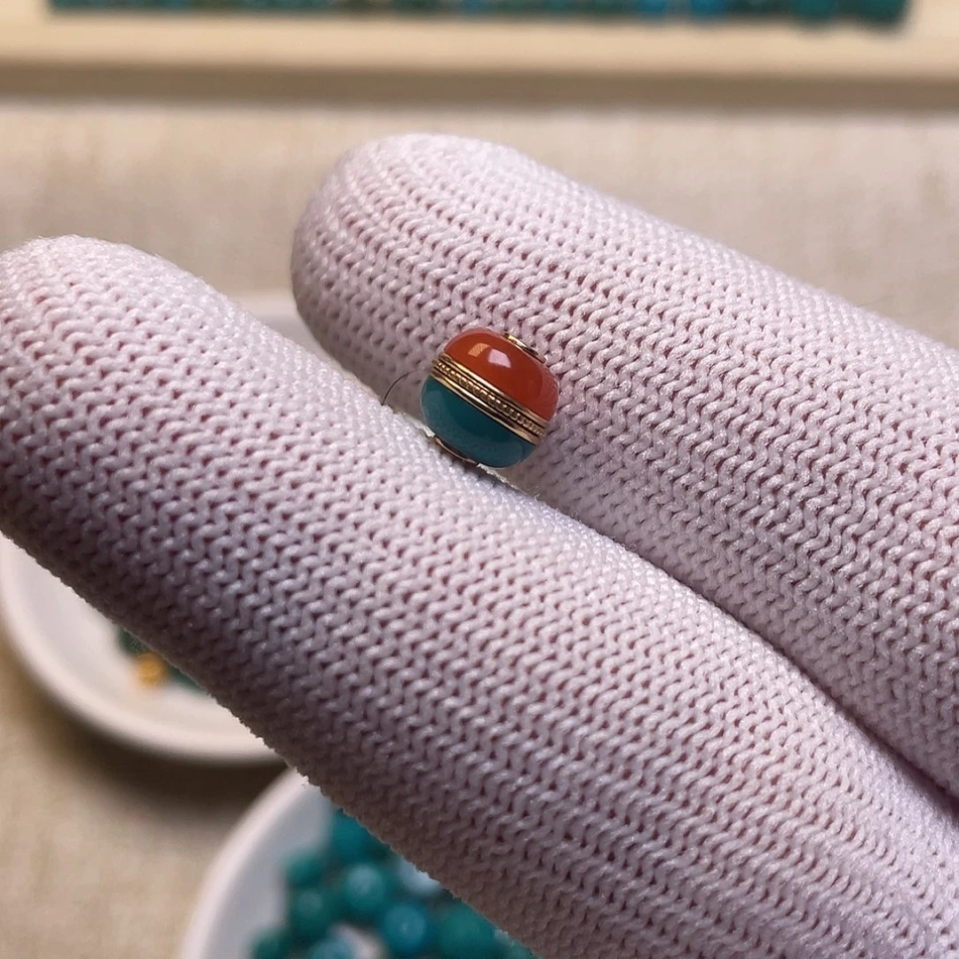 绿松石18K金镶嵌配饰8