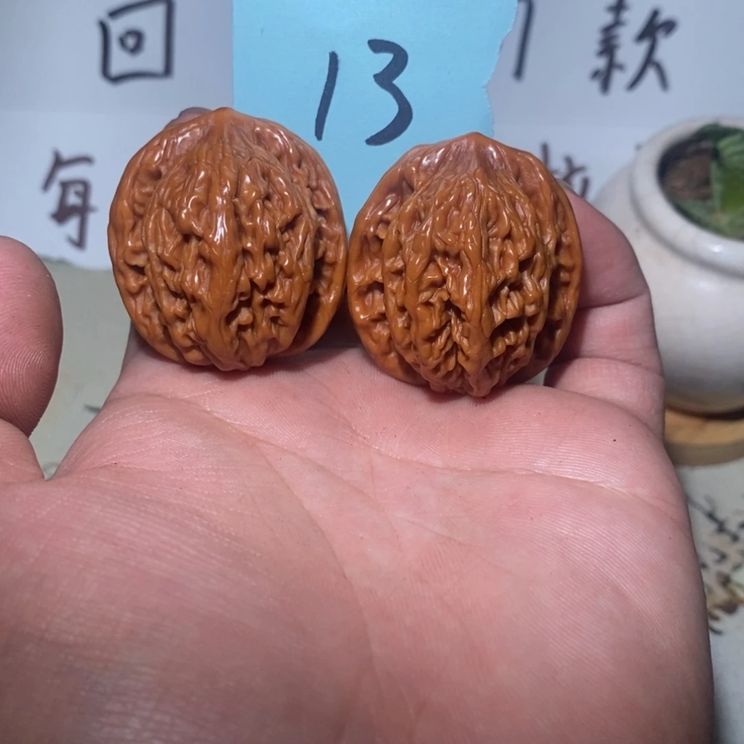 文玩核桃把件36虎头