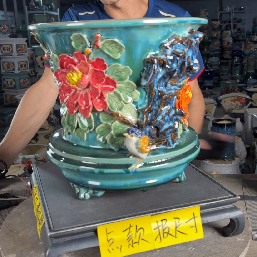 一风堂石湾花盆 内24*23