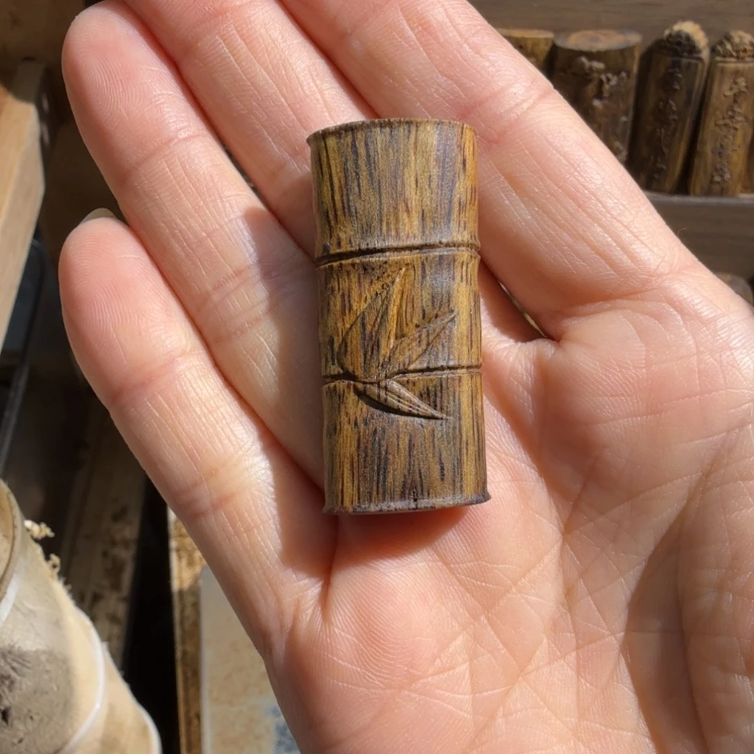 沉香沉香碎屑白棋楠竹节块料3.8克