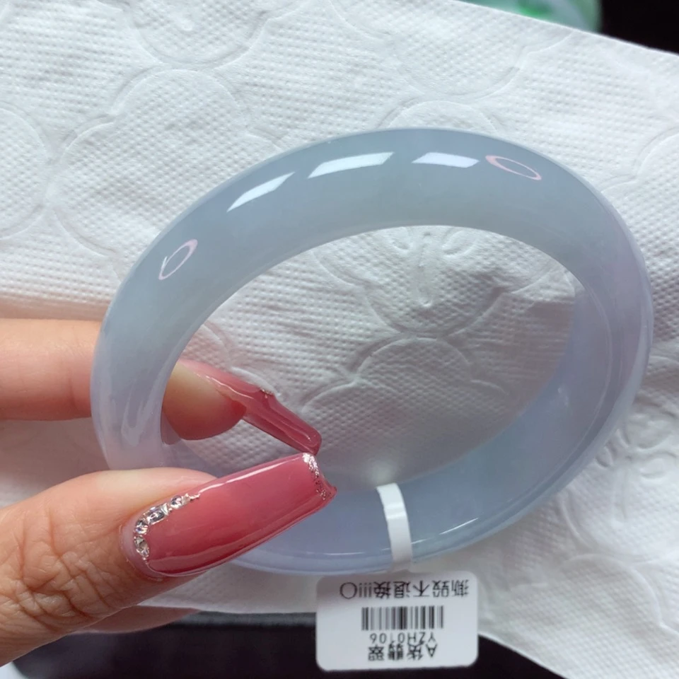 【闪购商品】翡翠手镯未镶嵌细糯冰蓝紫底
