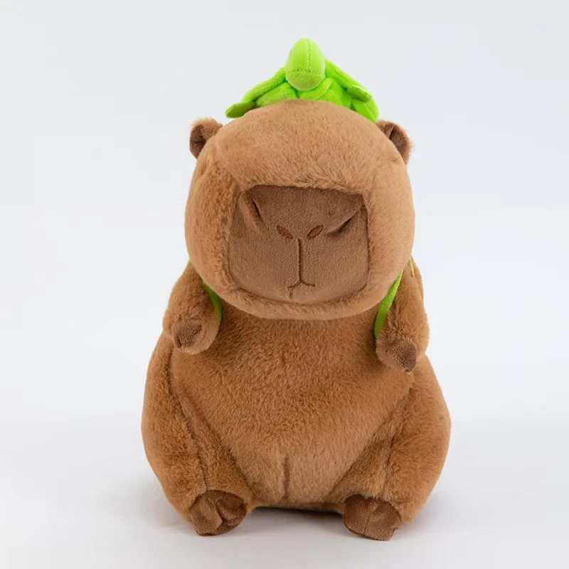 卡皮巴拉公仔玩偶毛绒玩具抱枕水豚挂件娃娃丸红超火布娃娃玩偶