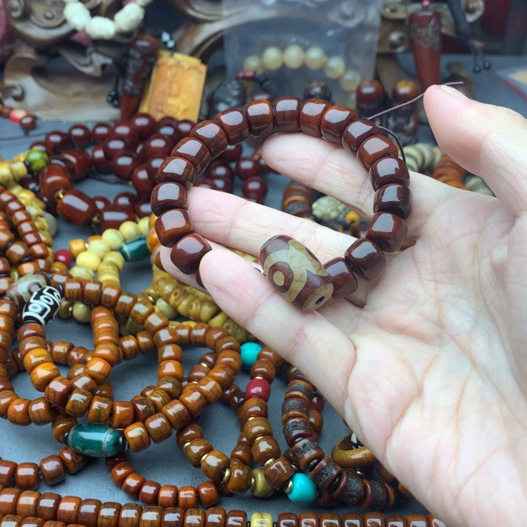涛***哥牛骨手串/手链牦牛骨桶珠手串
