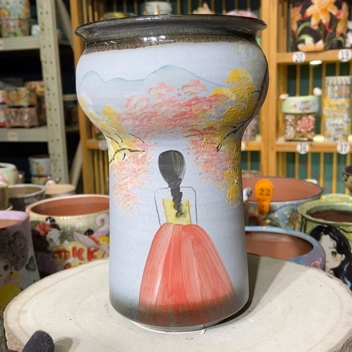 红陶景德镇艺术手绘作品