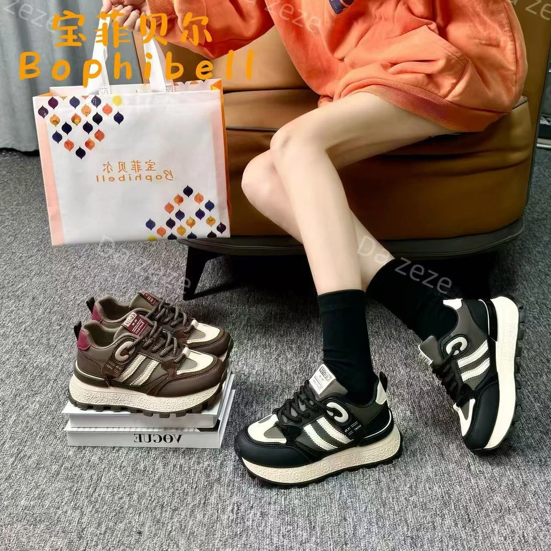 小熊猫 2025新款阿甘鞋女时尚百搭潮流厚底保暖韩版休闲鞋15311