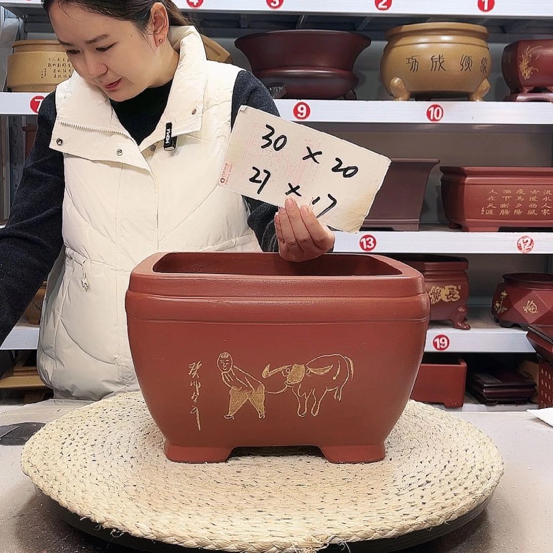 紫砂花盆紫砂花盆