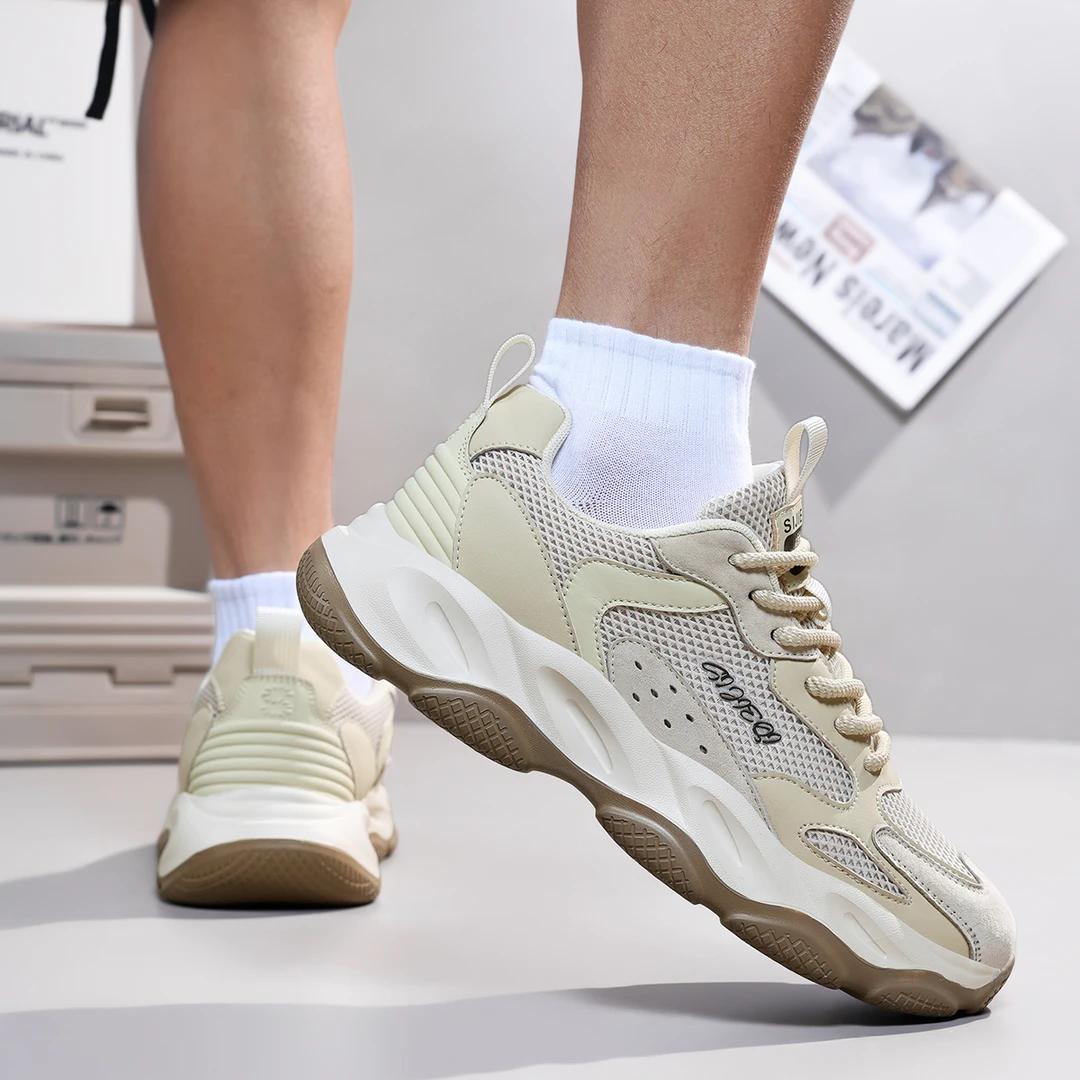 新款春夏透气网面鞋户外休闲运动百搭时尚老爹鞋（2503）