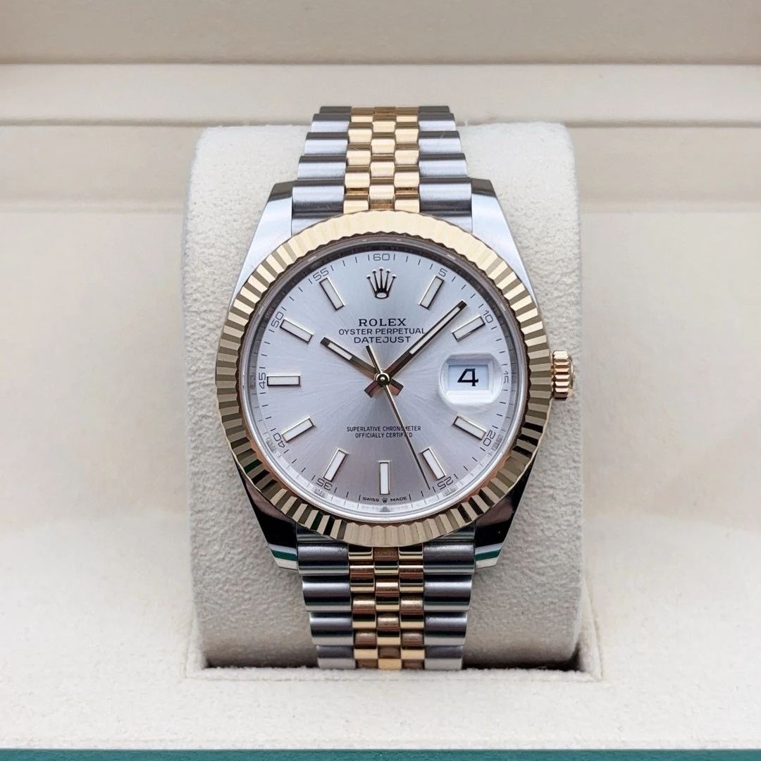 95新 Rolex/劳力士 23年全套/126333间金日志男士机械腕表/41表径