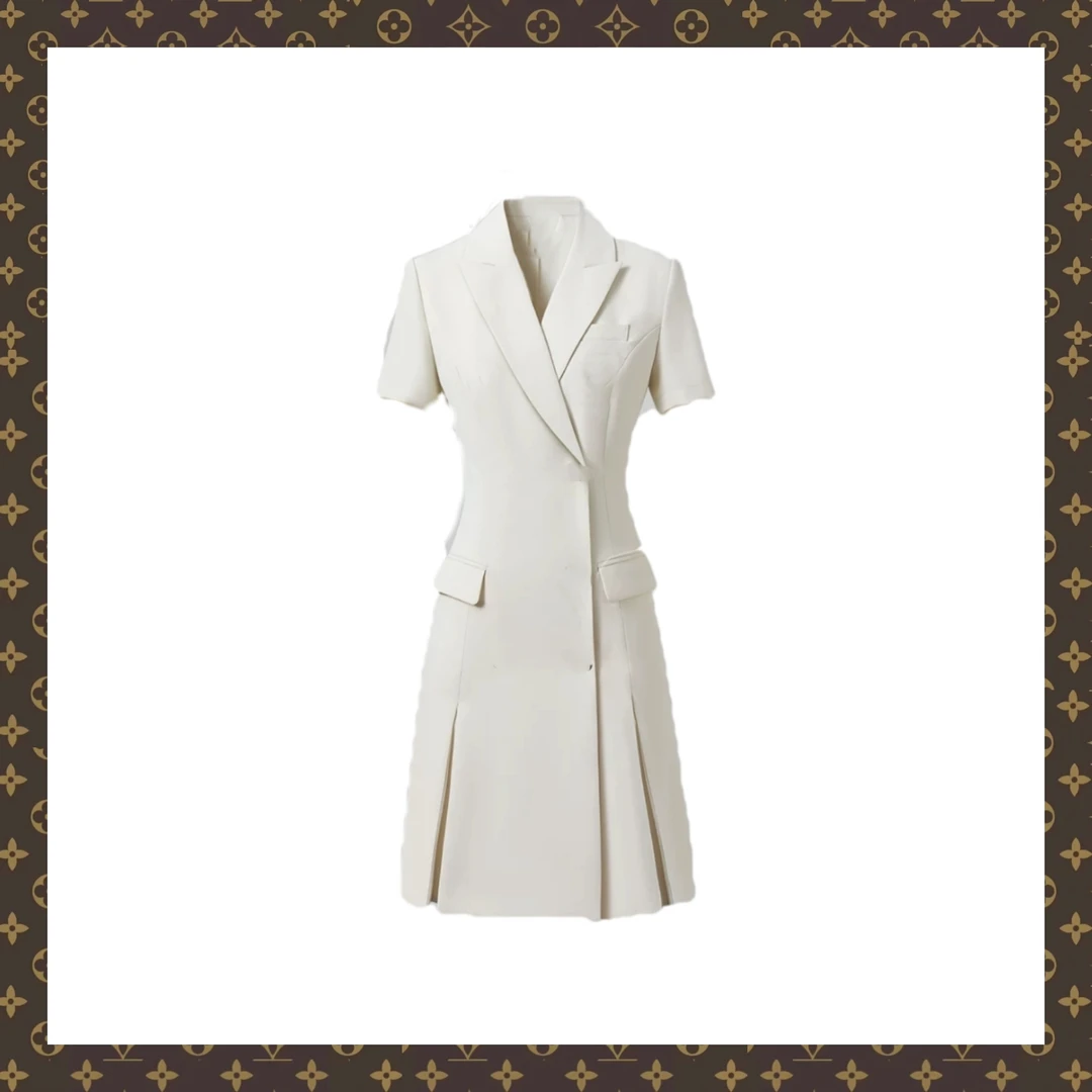 EL044 lll 竖条纹满印长袖连衣裙