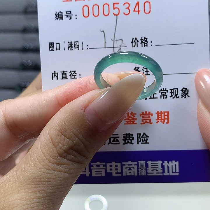 未镶嵌戒圈翡翠5340